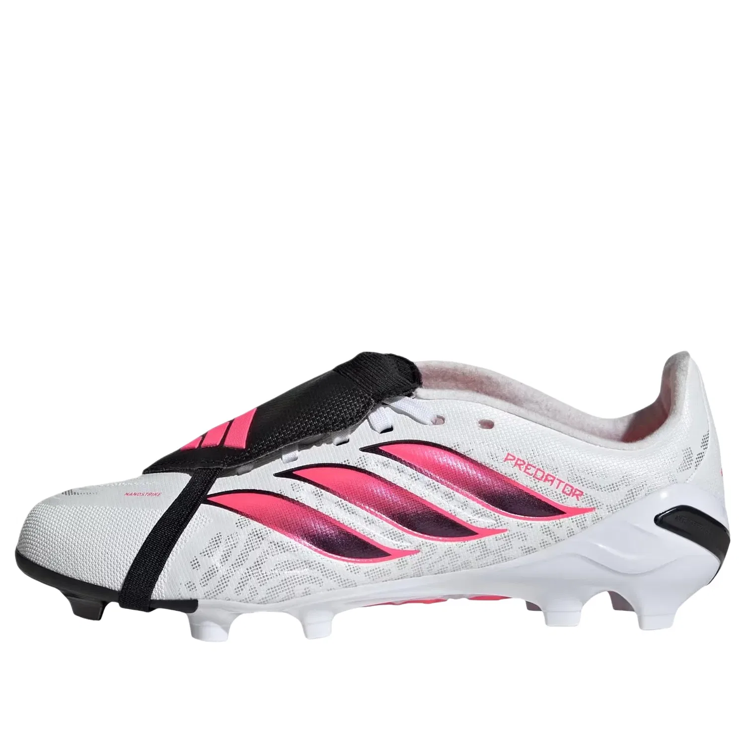Детские бутсы для футбола с шнуровкой Predator League Fold-Over Tongue Adidas, белый