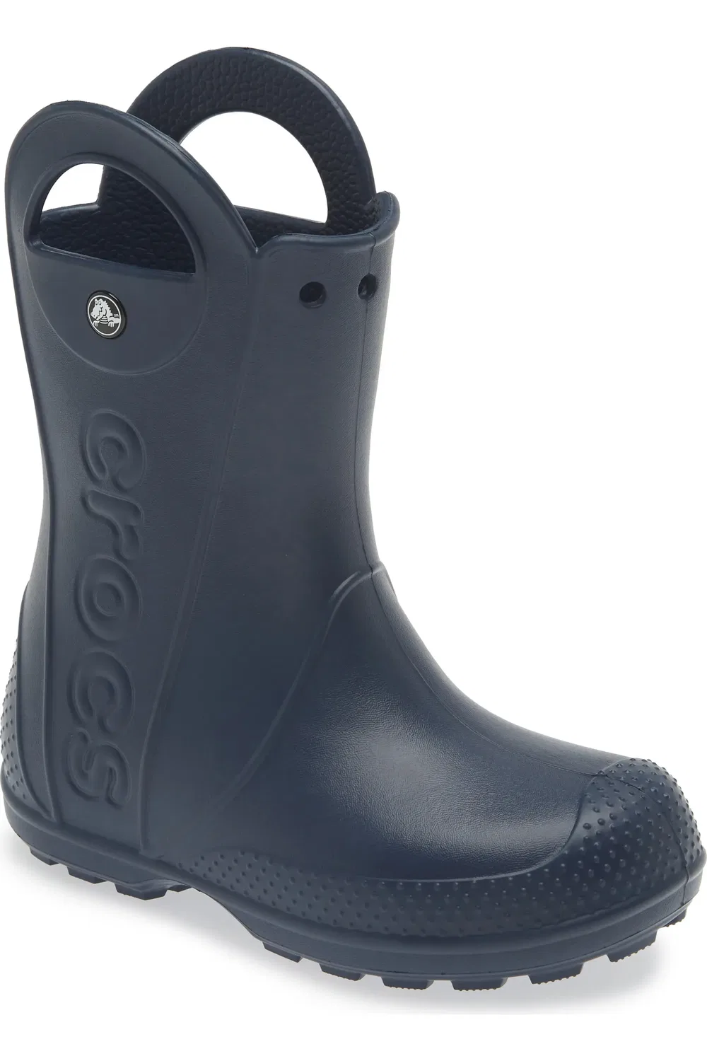 Детские резиновые сапоги на плоской подошве Handle It Crocs, темно синий