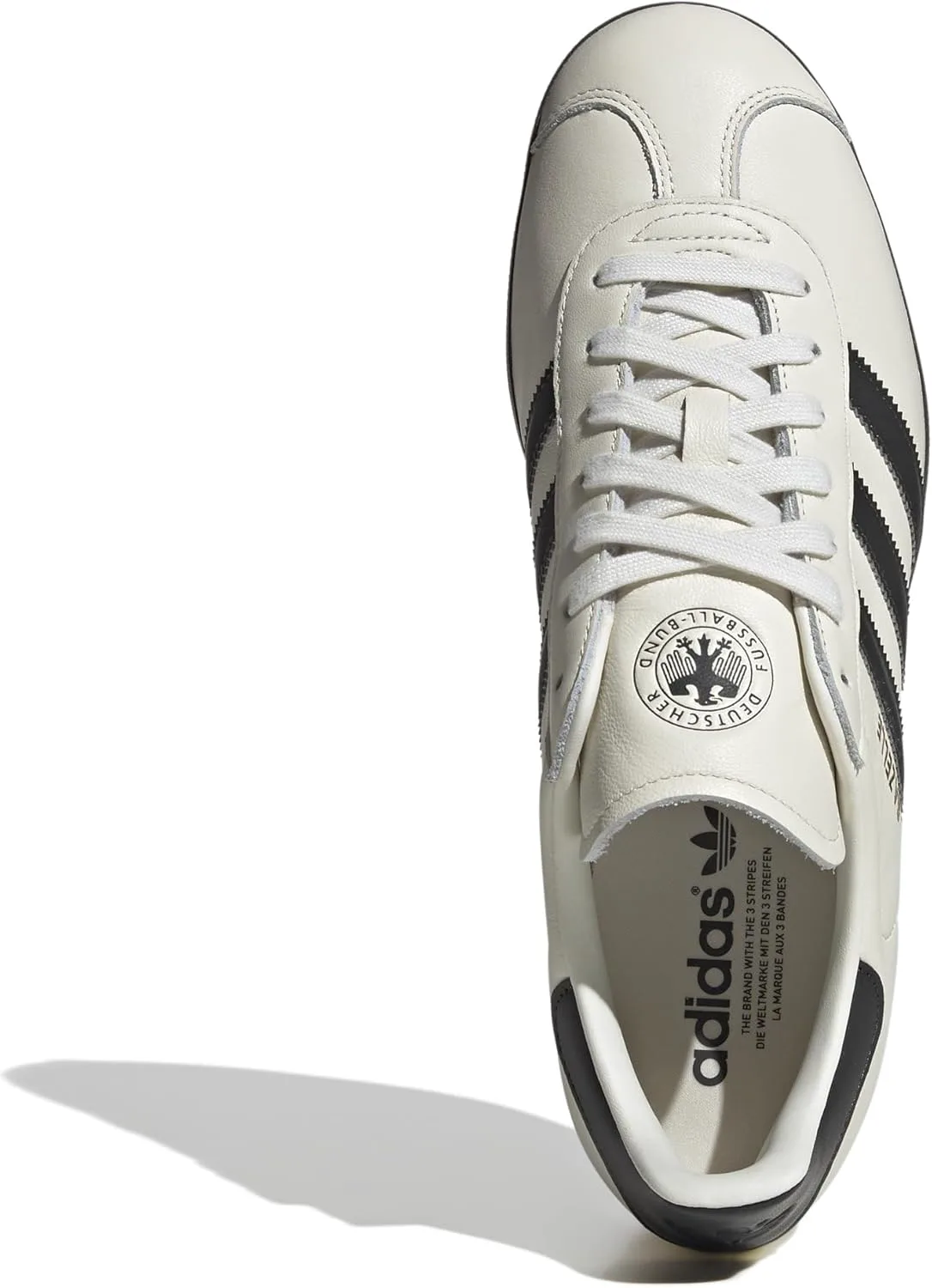 Мужские кроссовки Adidas Gazelle для зала, белый/серый/синий — фото 2