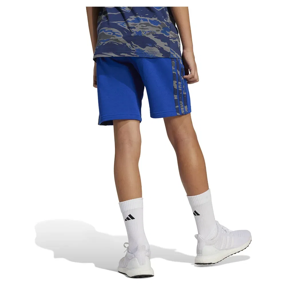 Детские шорты с камуфляжным принтом Seasonal Essentials Camo Adidas, Blue — фото 2