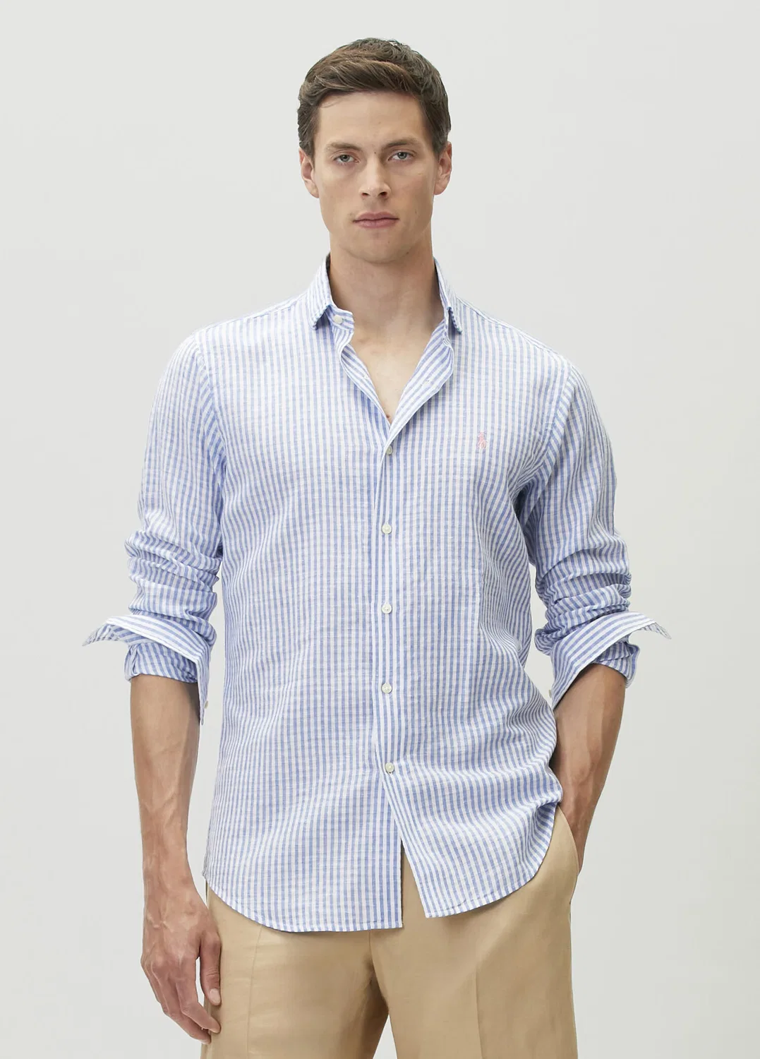 Рубашка с полоской Polo Ralph Lauren, blue