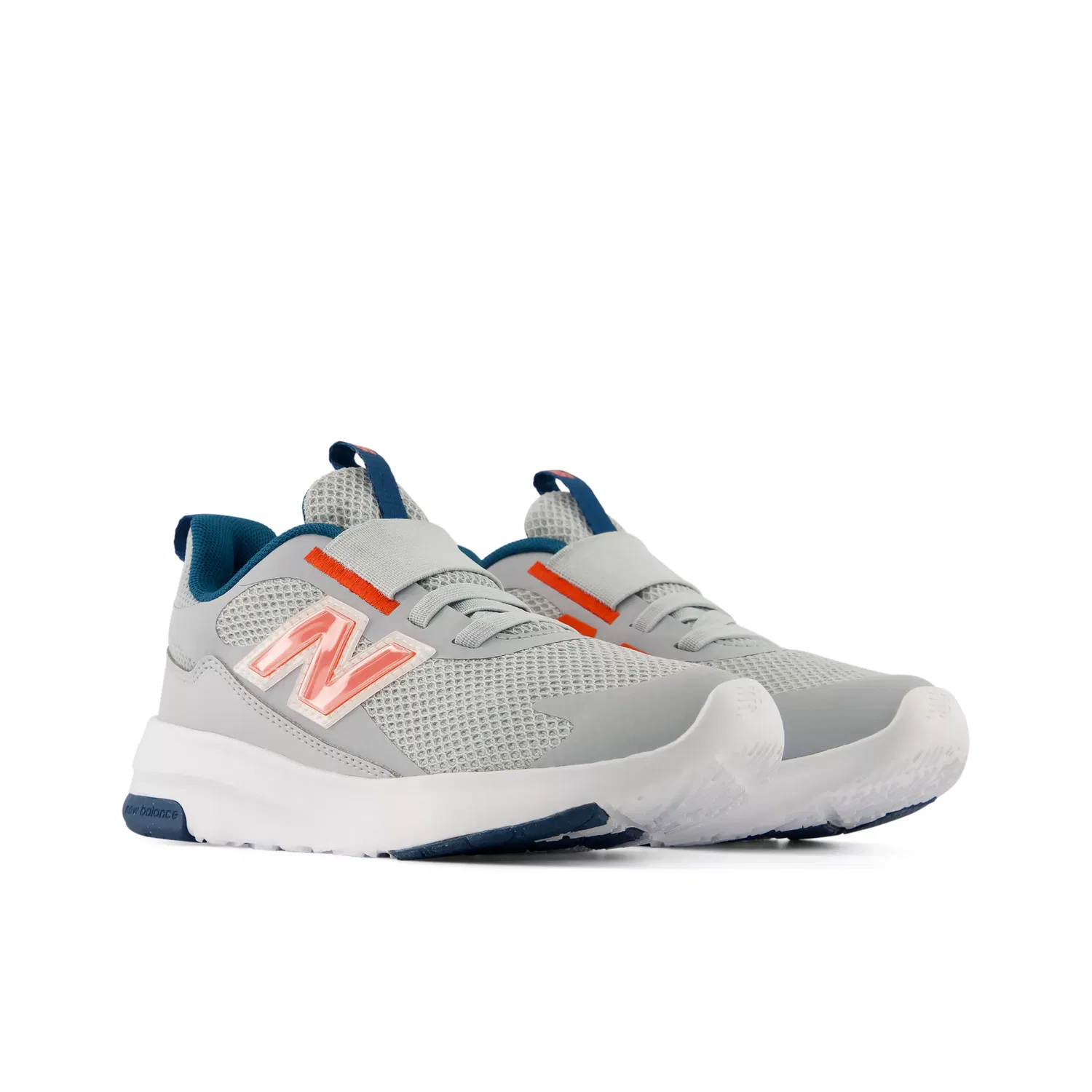 Детские кроссовки без шнуровки с сетчатым верхом 468 Slip On New Balance, Light Zinc Blue With Neo Flame And Streamsong — фото 2