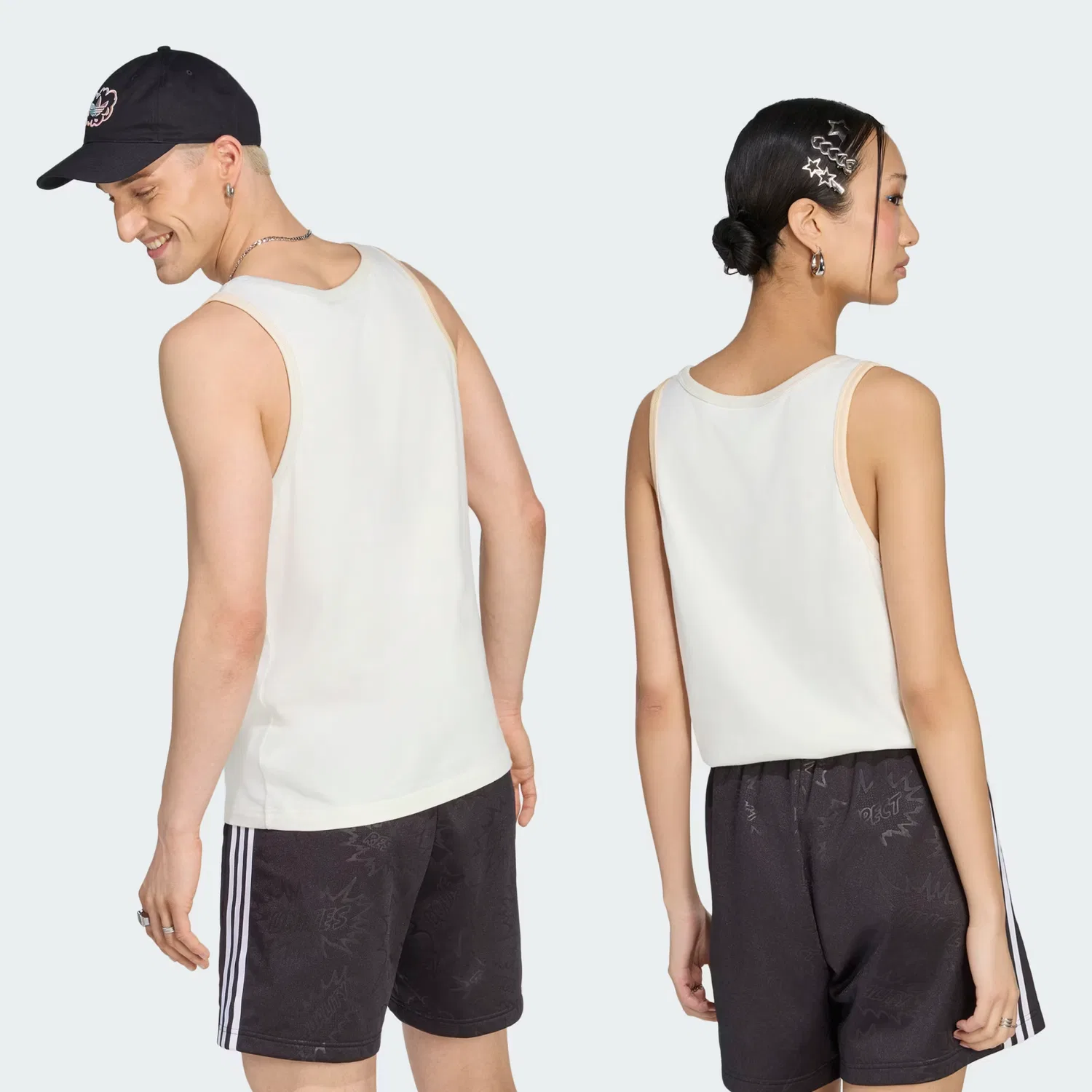 Унисекс-майка с принтом Love Unites Graphic Adidas Originals, белый — фото 3