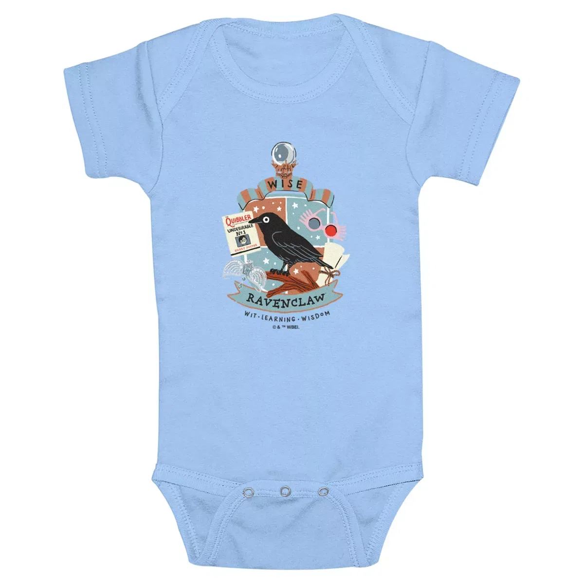 Детский боди с коротким рукавом Harry Potter, Light Blue