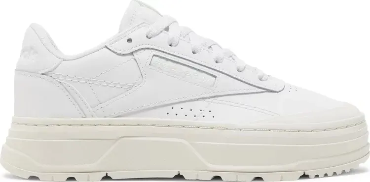 

Кроссовки wmns club c double geo 'triple white' Reebok, белый