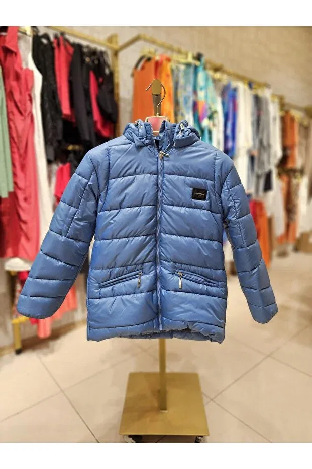 Детское пальто для мальчиков с капюшоном Monna Rosa, Blue