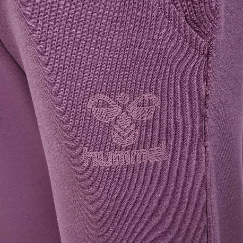 Детские спортивные брюки для девочек с принтом Hummel Fastwo Nuette, Purple — фото 4