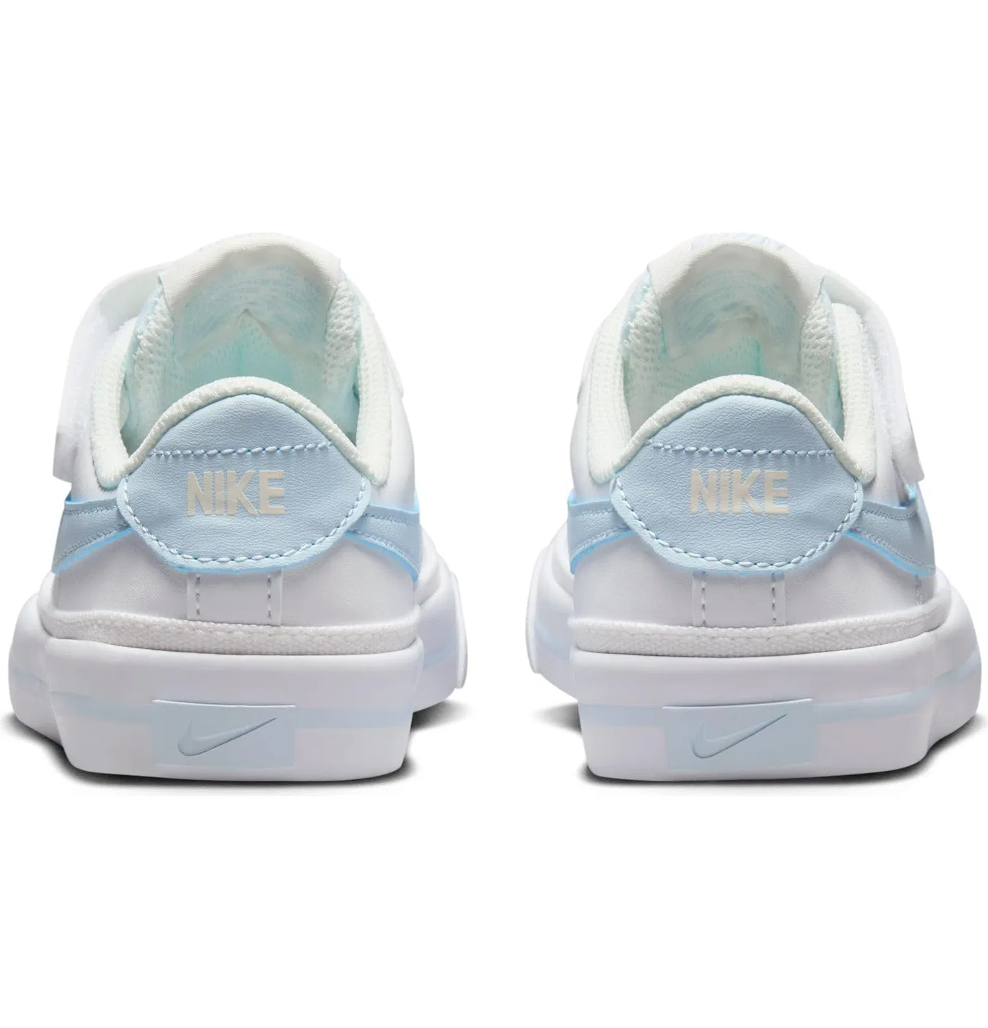 Детские кроссовки для мальчиков с классическим теннисным стилем NIKE Court Legacy Shoe - Child/a NIKE, White Blue Tint Sail — фото 3