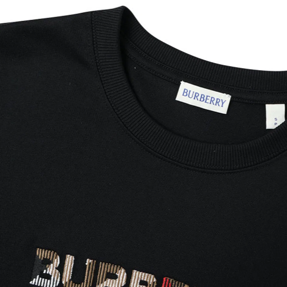 Мужская футболка с круглым вырезом Burberry, черный — фото 4