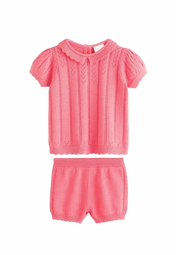 Комплект из топа и шорт, хлопок, Set, Next, Pink, розовый