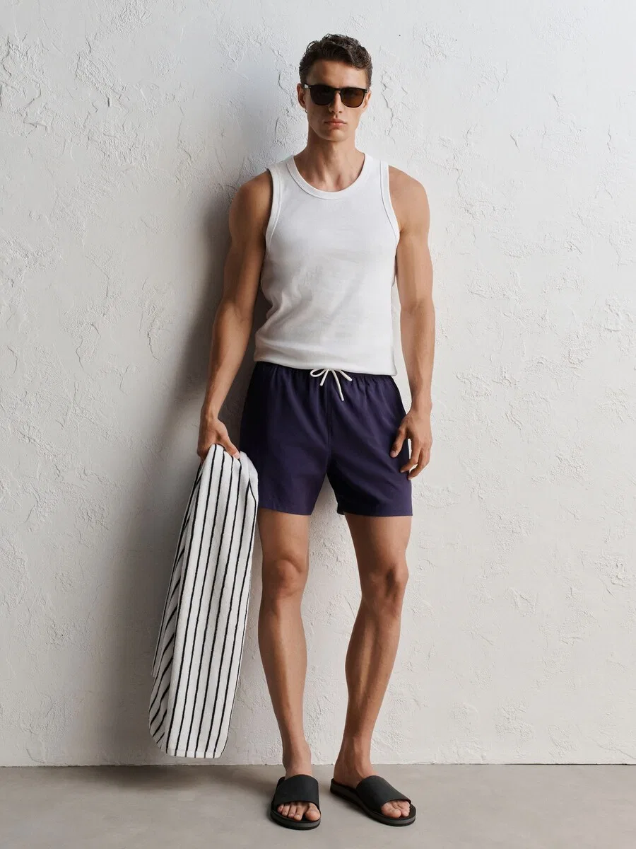 Шорты для плавания Next Board Shorts 'Motion-Flex' темно-фиолетового цвета — фото 4