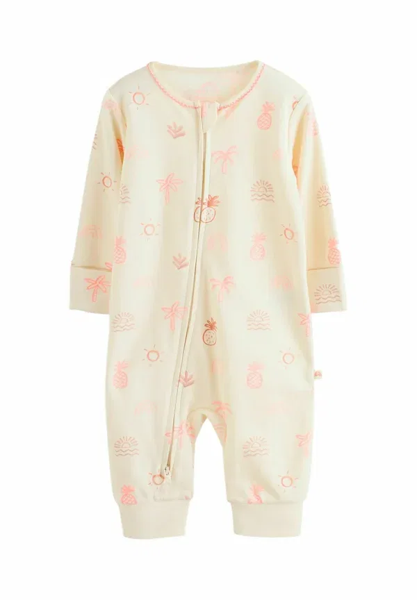 Комплект боди с цветочным принтом Baby Sleepsuits 3 Pack Next, pink, розовый — фото 3