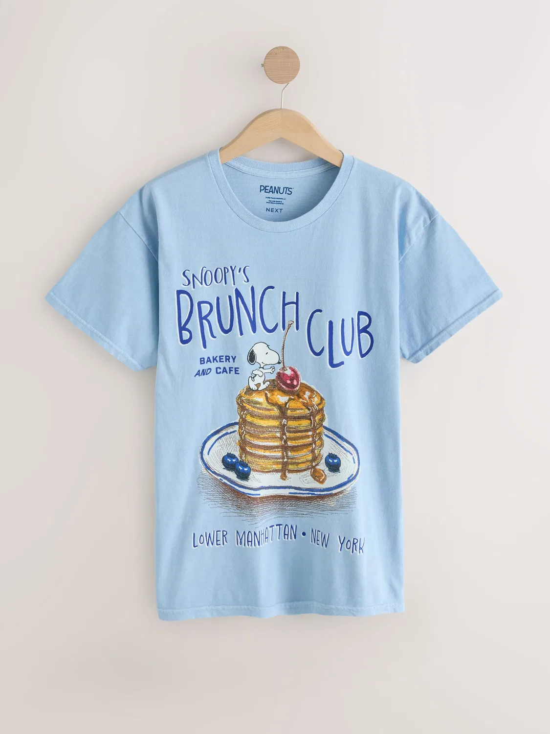 Футболка с принтом Snoopy Next, синий — фото 4