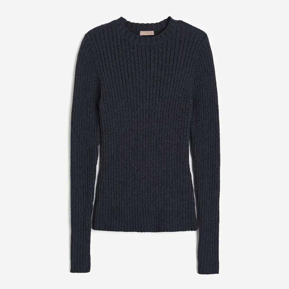 

Свитер H&M Rib-knit, темно-серый