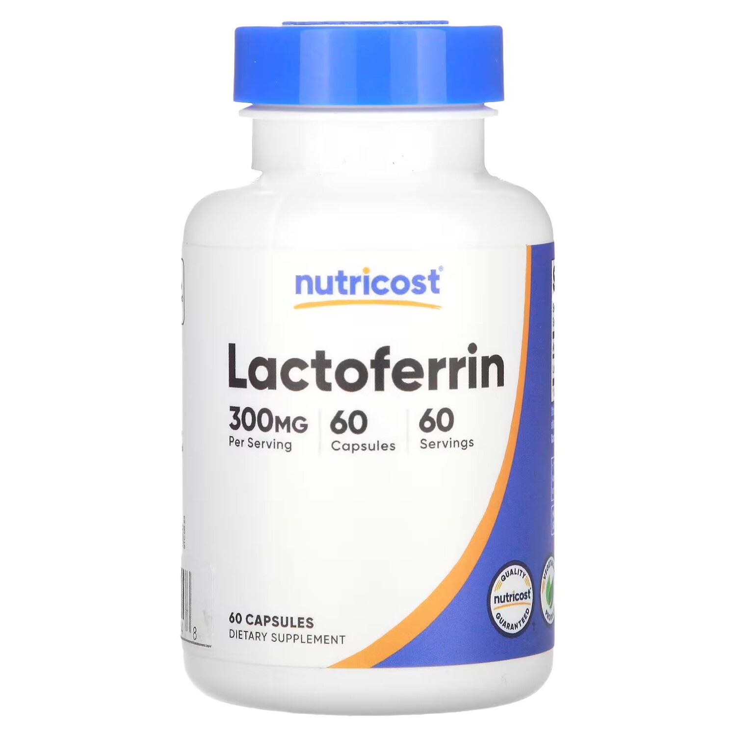 

Лактоферрин, 300 мг, 60 капсул Nutricost