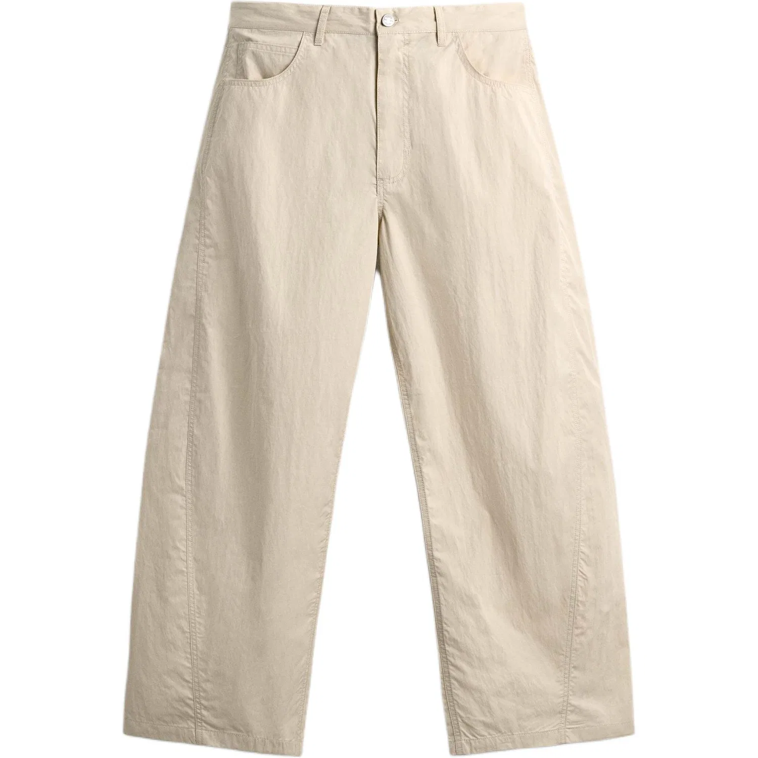 Мужские брюки повседневные прямого кроя ZARA, Raw White