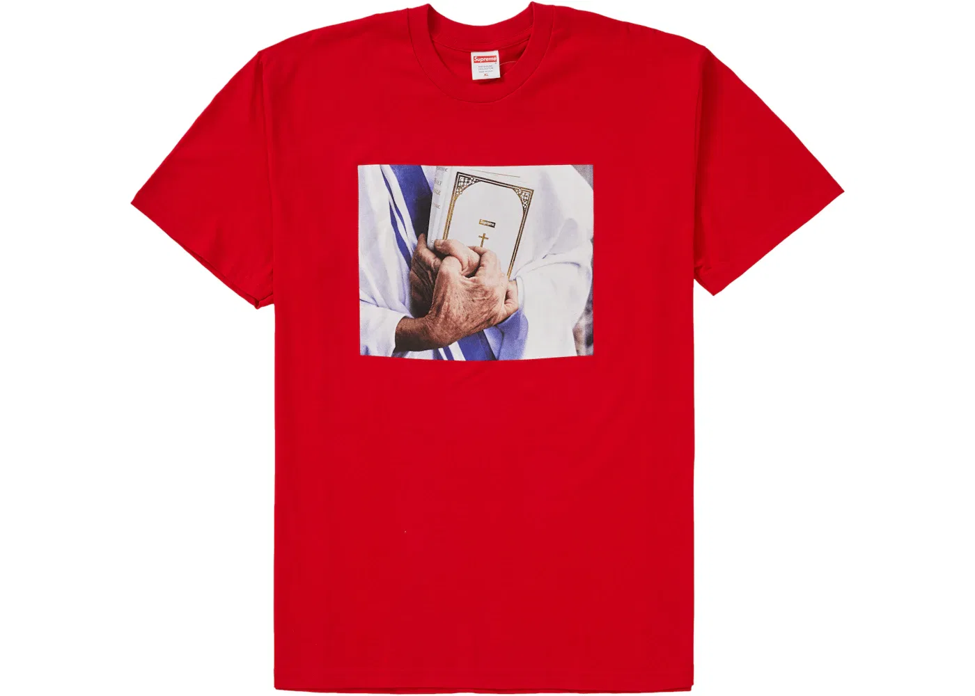 Мужская футболка с принтом Bible Tee Supreme, Red