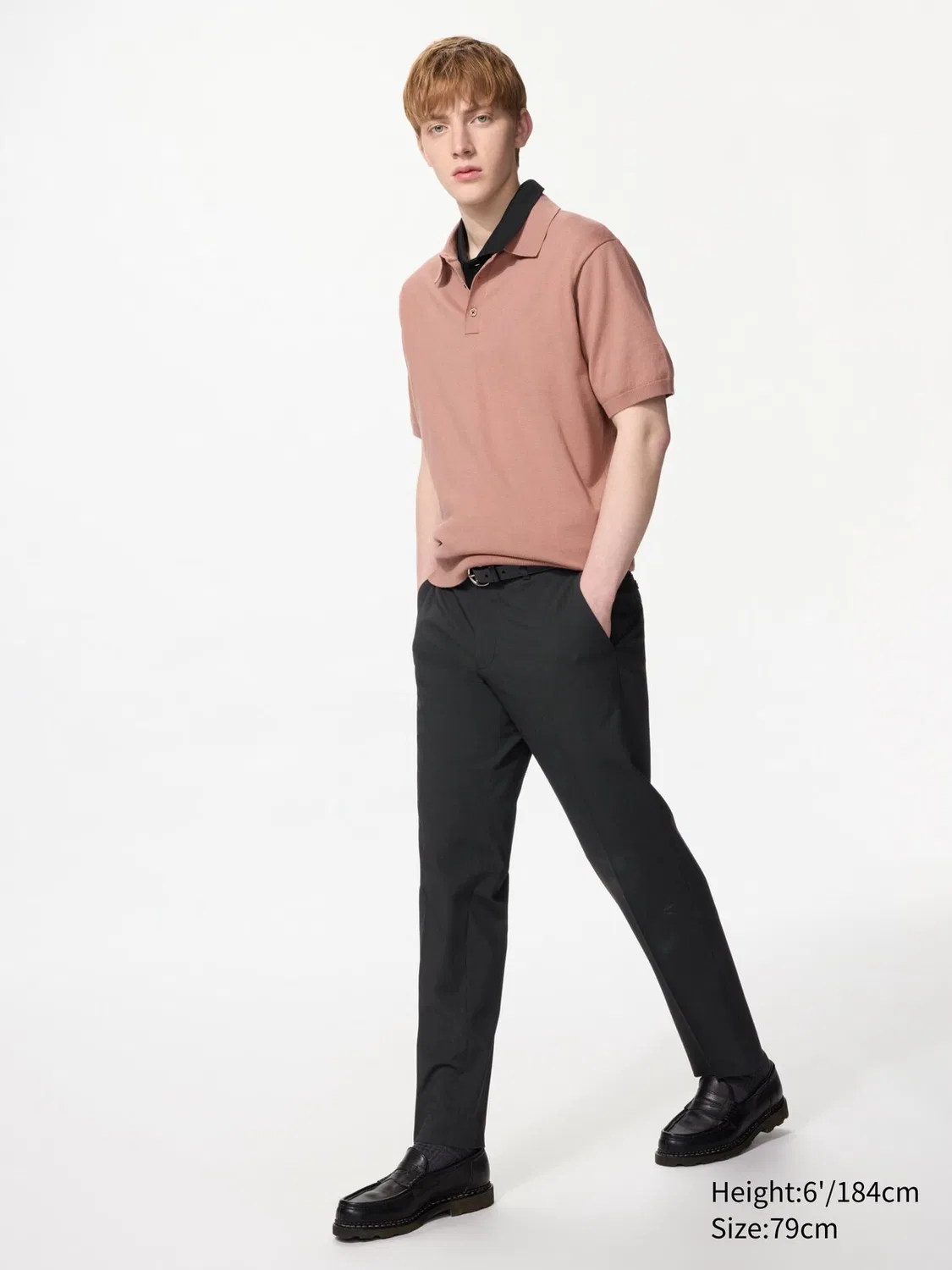 Брюки Uniqlo, умные, с двухсторонней эластичностью, черный