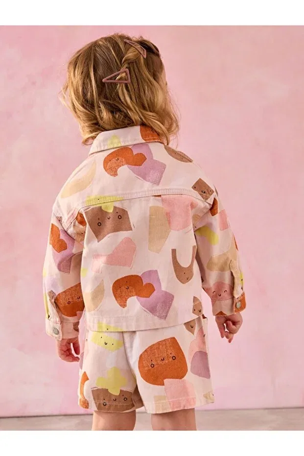 Детский комплект свитшот-шорты с принтом Next Baby, Multicolor — фото 2