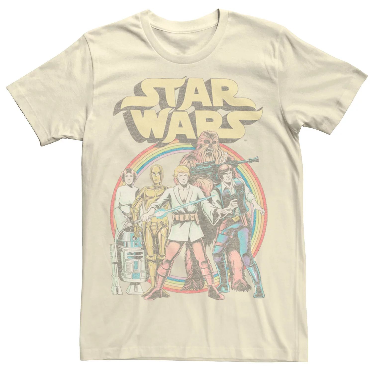 

Мужская футболка с логотипом Rainbow Retro Group Star Wars