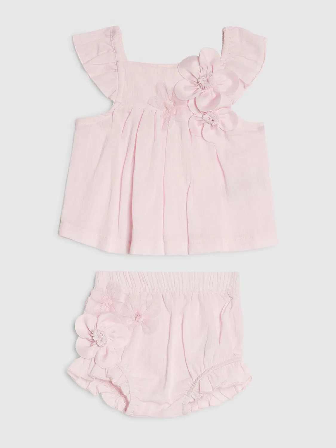 Комплект из топа и шорт River Island, розовый
