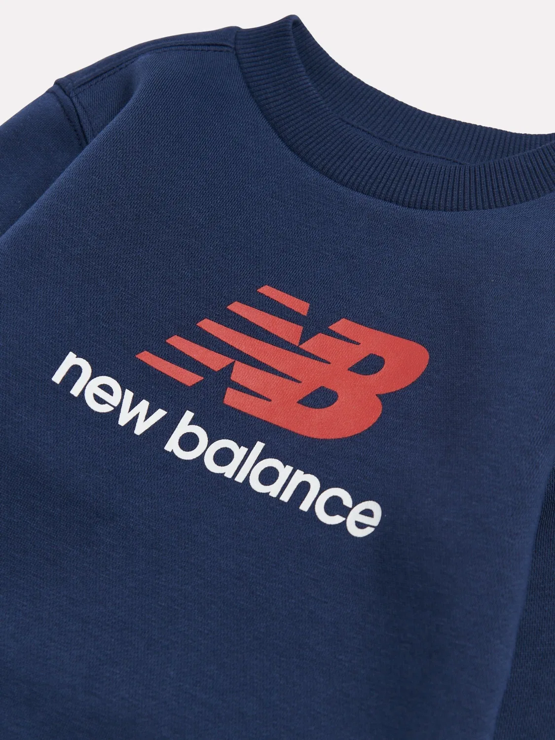 Свитшот с логотипом New Balance, синий — фото 3