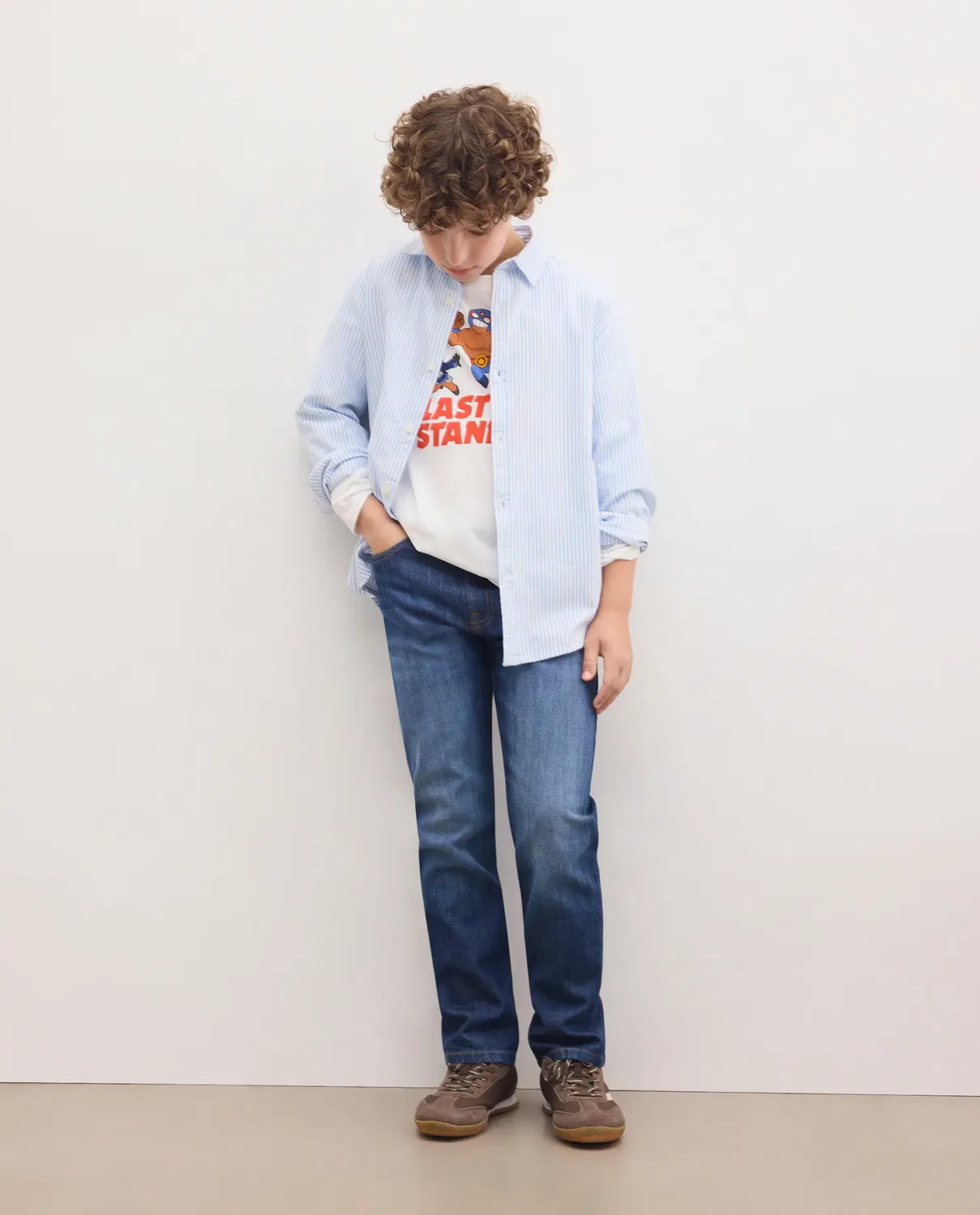 Детские джинсы для мальчиков slim fit Kids El Corte Inglés, Azul Suave