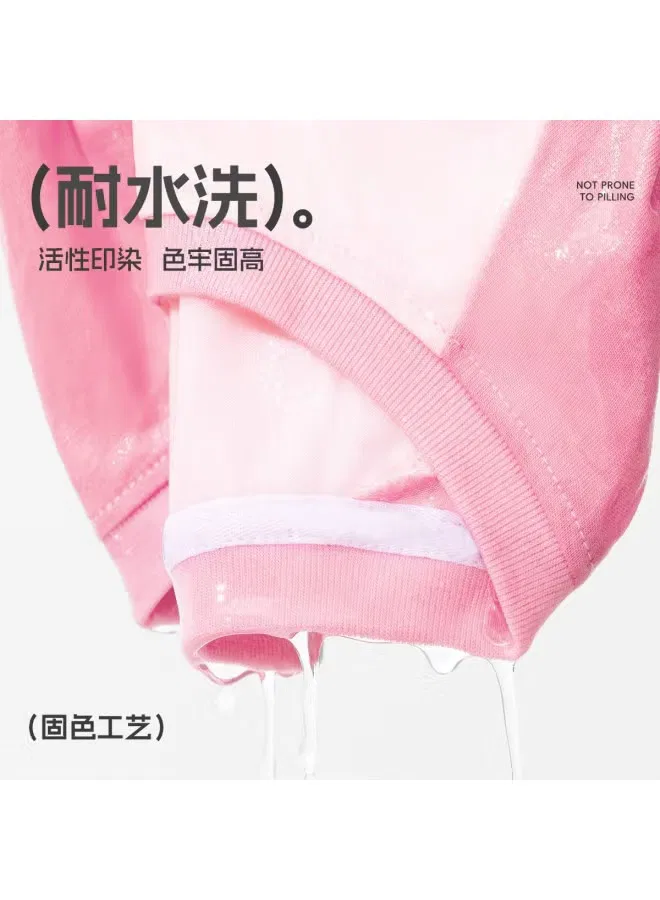 Комплект детский с коротким рукавом из хлопка для девочек, Jeanswest, розовый — фото 4