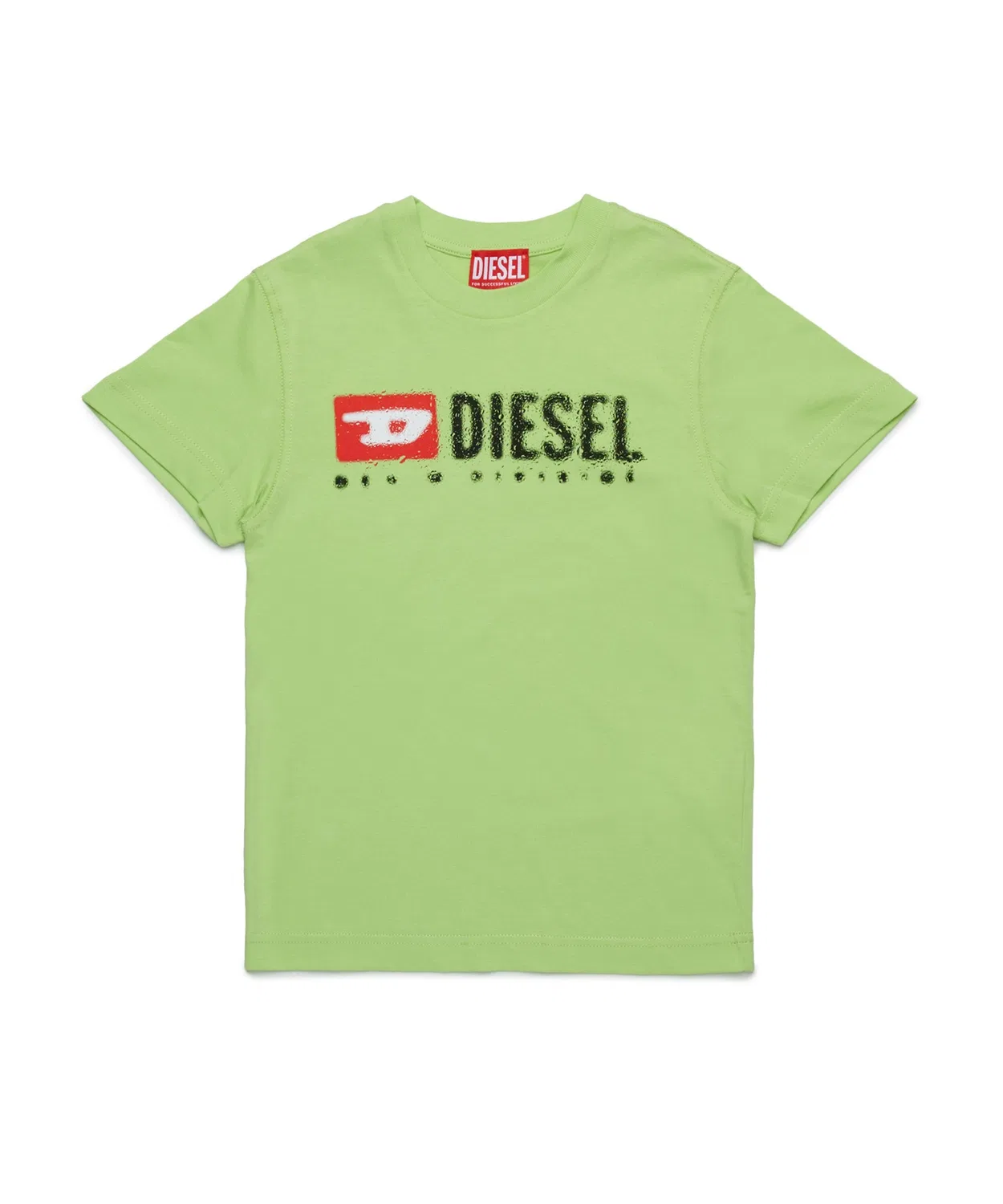 Детская футболка с коротким рукавом с брендовым логотипом DIESEL KIDS, Light Green