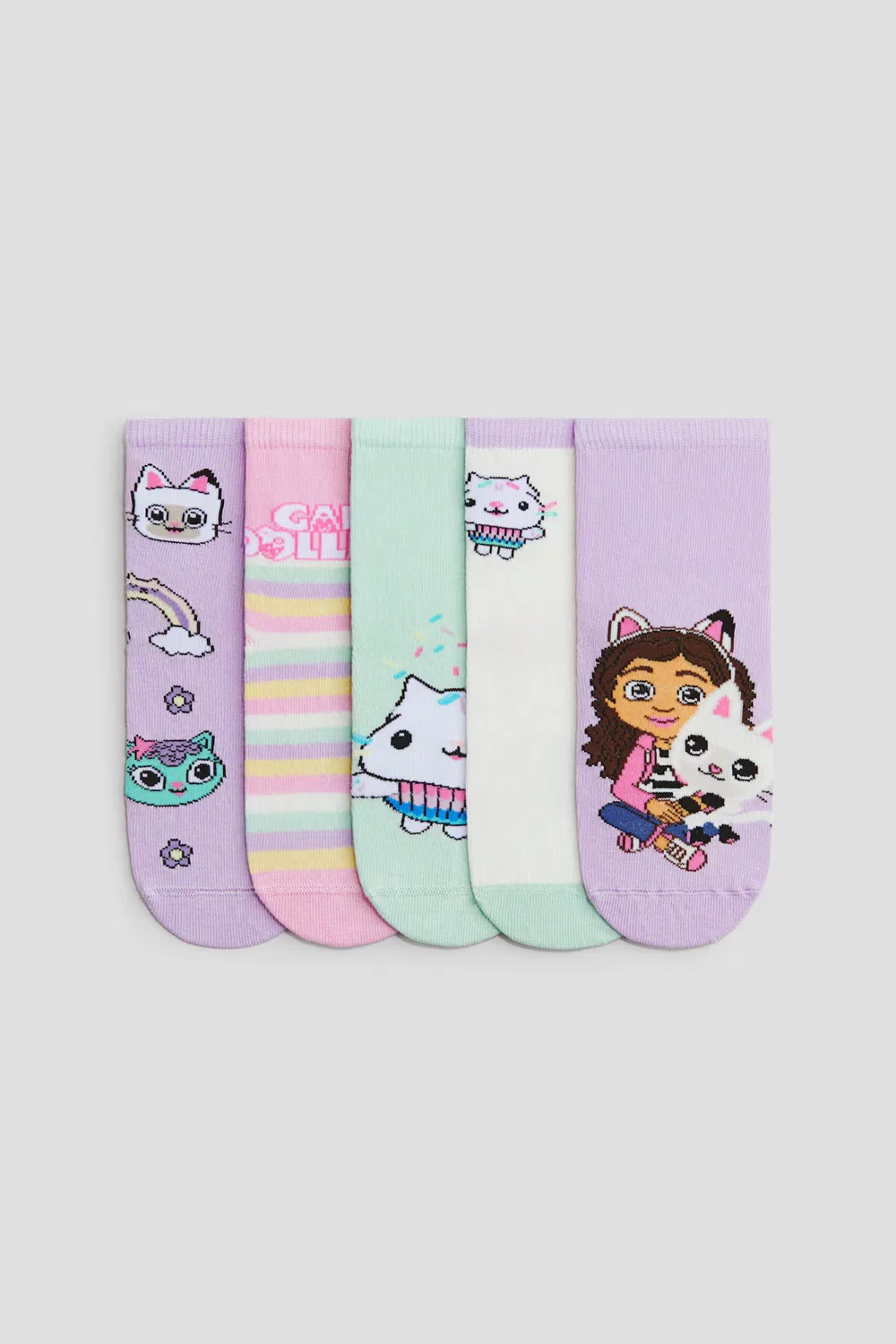 Набор из 5 носков с рисунком H&M, Lila/Gabby'S Dollhouse