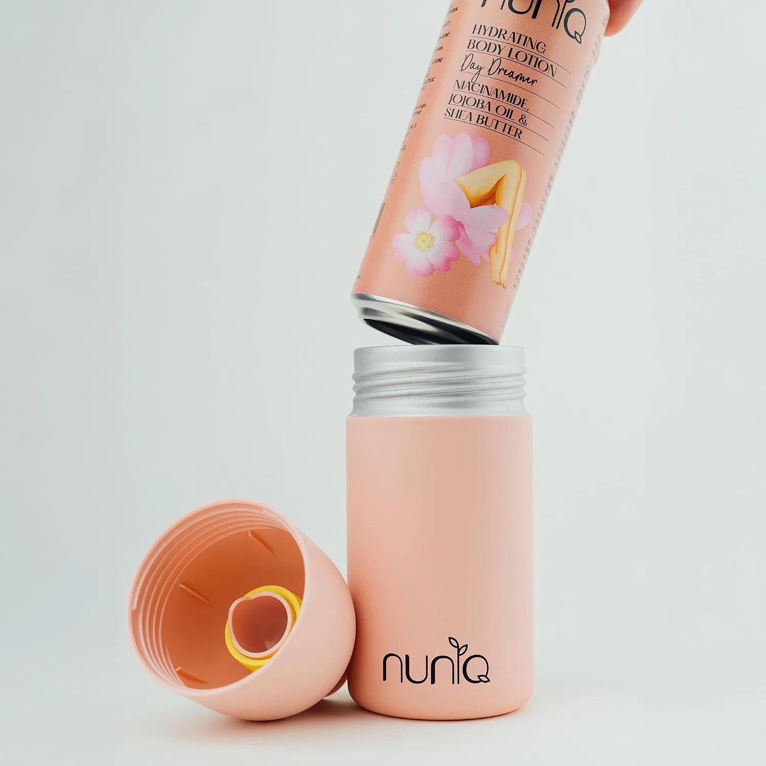 Лосьон для тела Vegan Body Lotion, 330 мл, Nuniq, розовый — фото 2