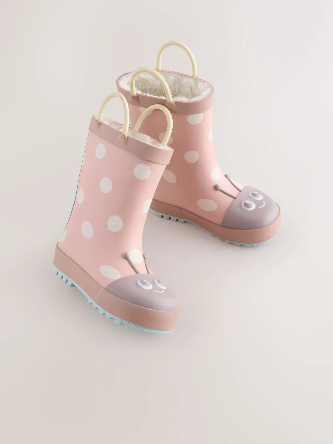 Резиновые сапоги Pink Ladybird Handle Wellies Next, розовый