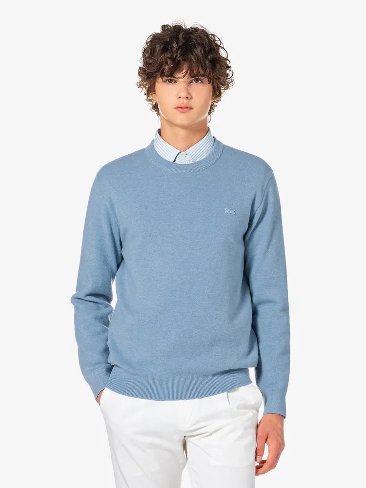 Свитер с круглым вырезом, базовый LACOSTE