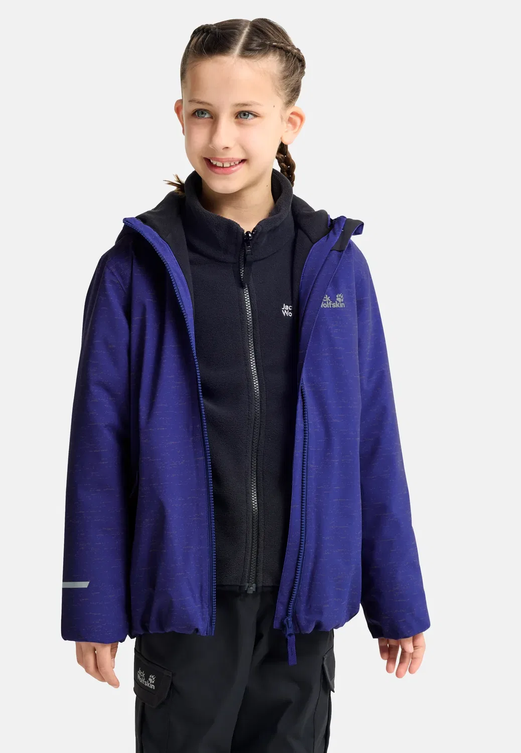 Куртка Go glow унисекс из софтшелла Jack Wolfskin, Glow Ink — фото 4