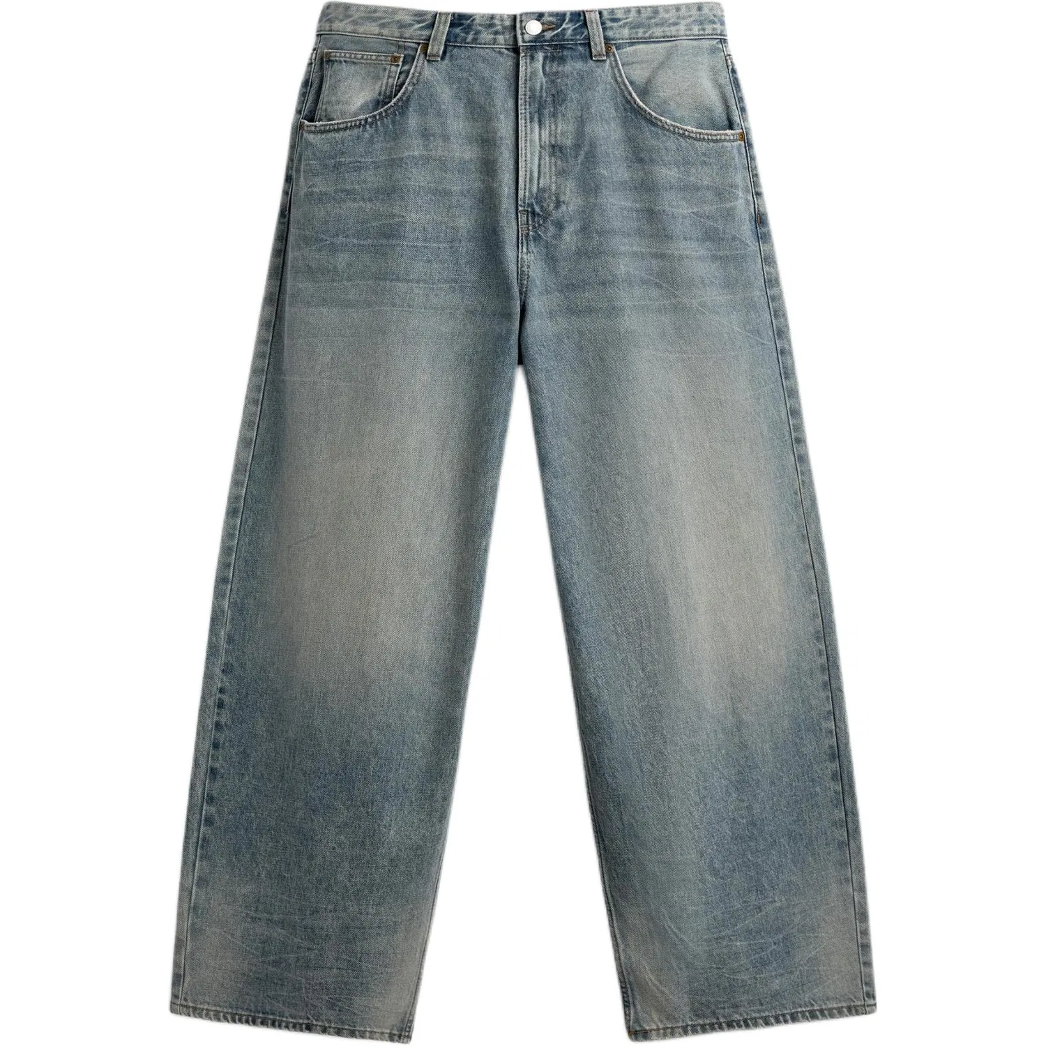 Мужские джинсы с широкими штанинами, Blue, ZARA