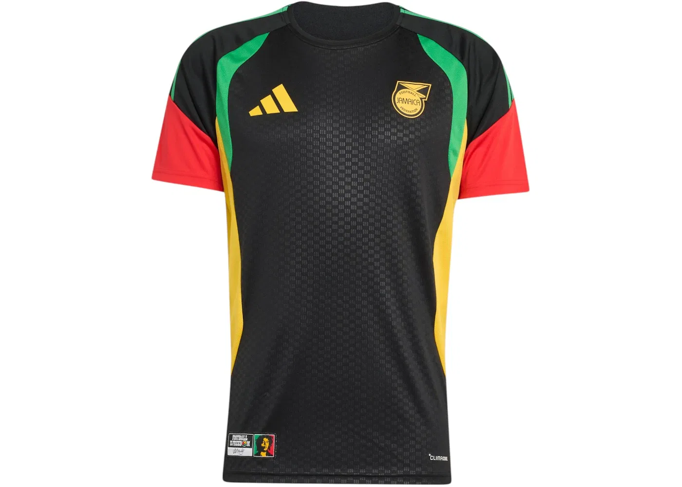 Мужская футболка с принтом Bob Marley Tiro Adidas, Black