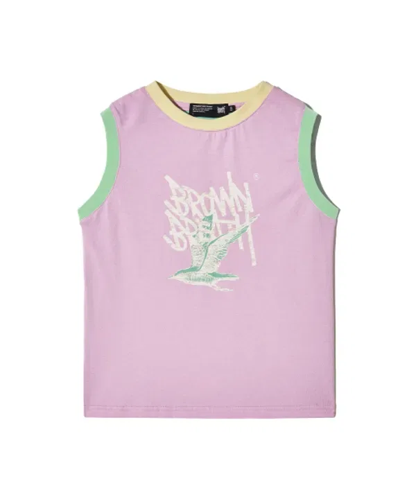Майка Kids be free tag tee, Brownbreath Kids, лавандовый