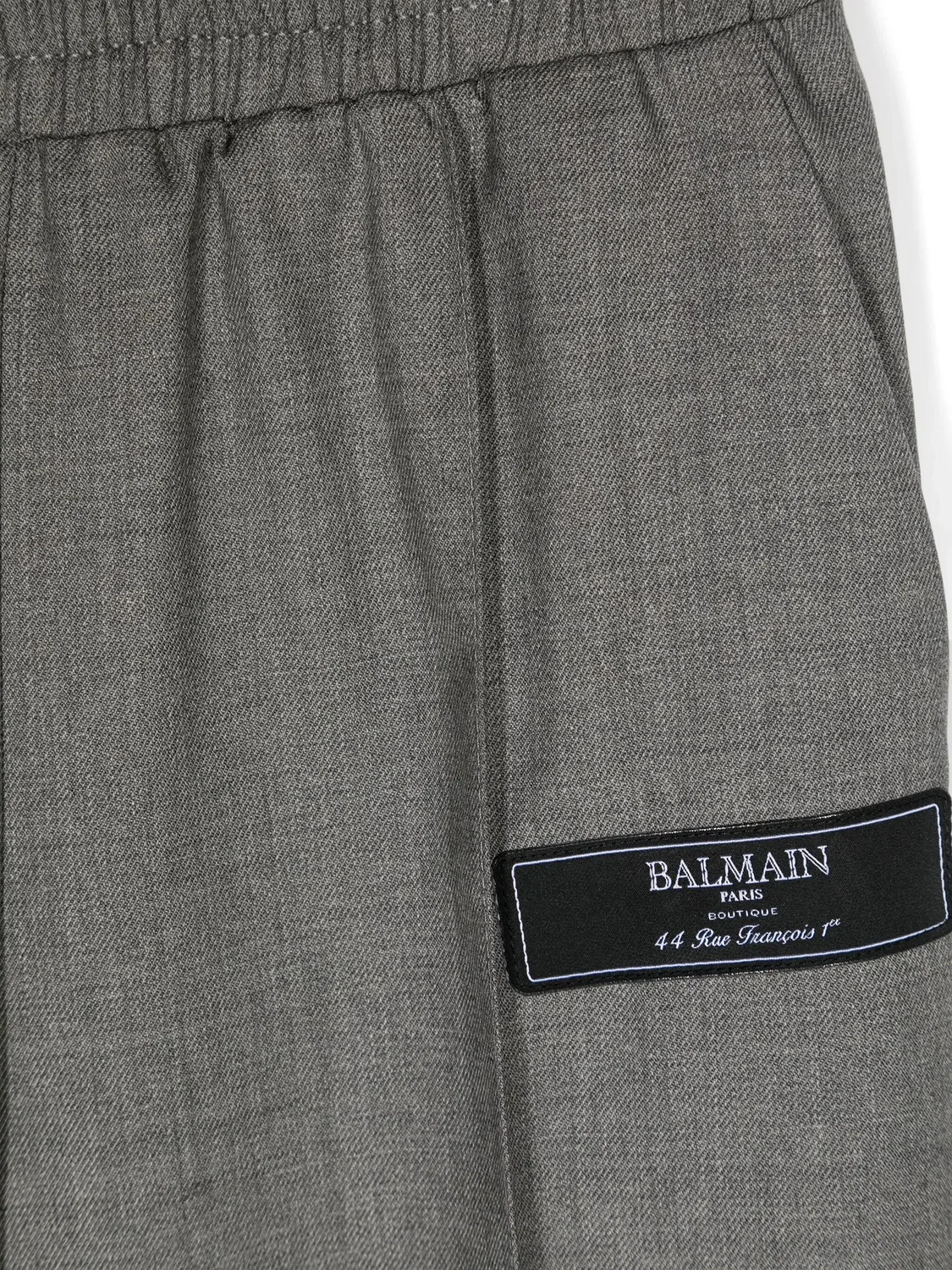 Узкие брюки средней посадки Balmain, серый — фото 3