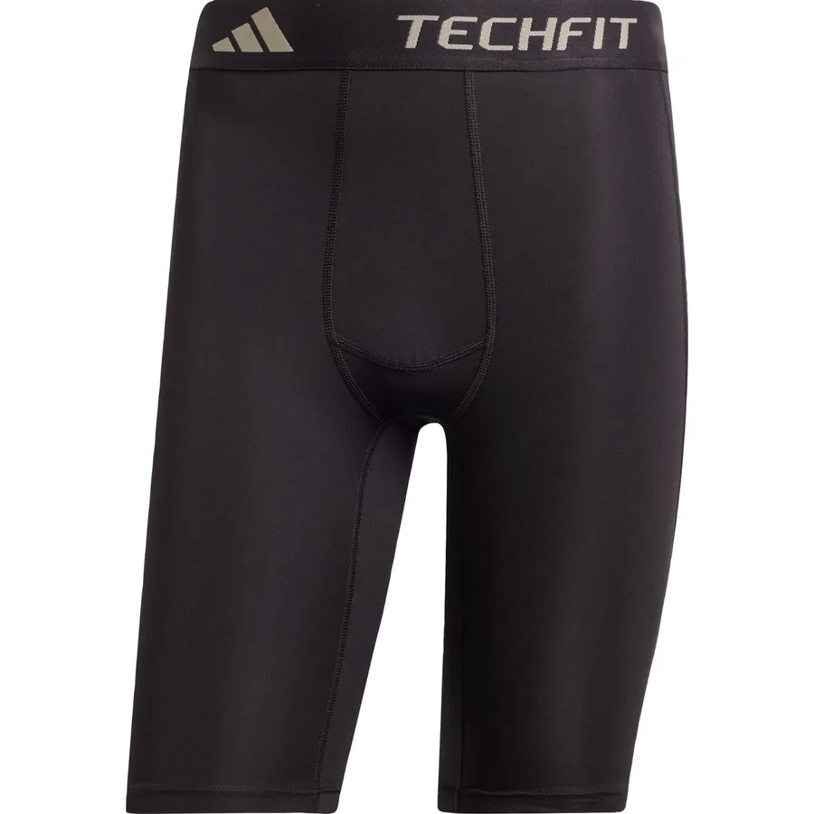 Тайтсы компрессионные Techfit Training Short Tights adidas, Черный — фото 3