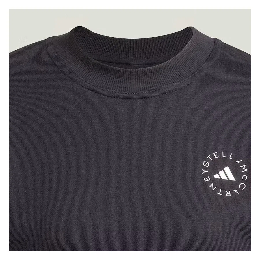 Женский свитшот с длинным рукавом By Stella Mccartney adidas, Черный — фото 4