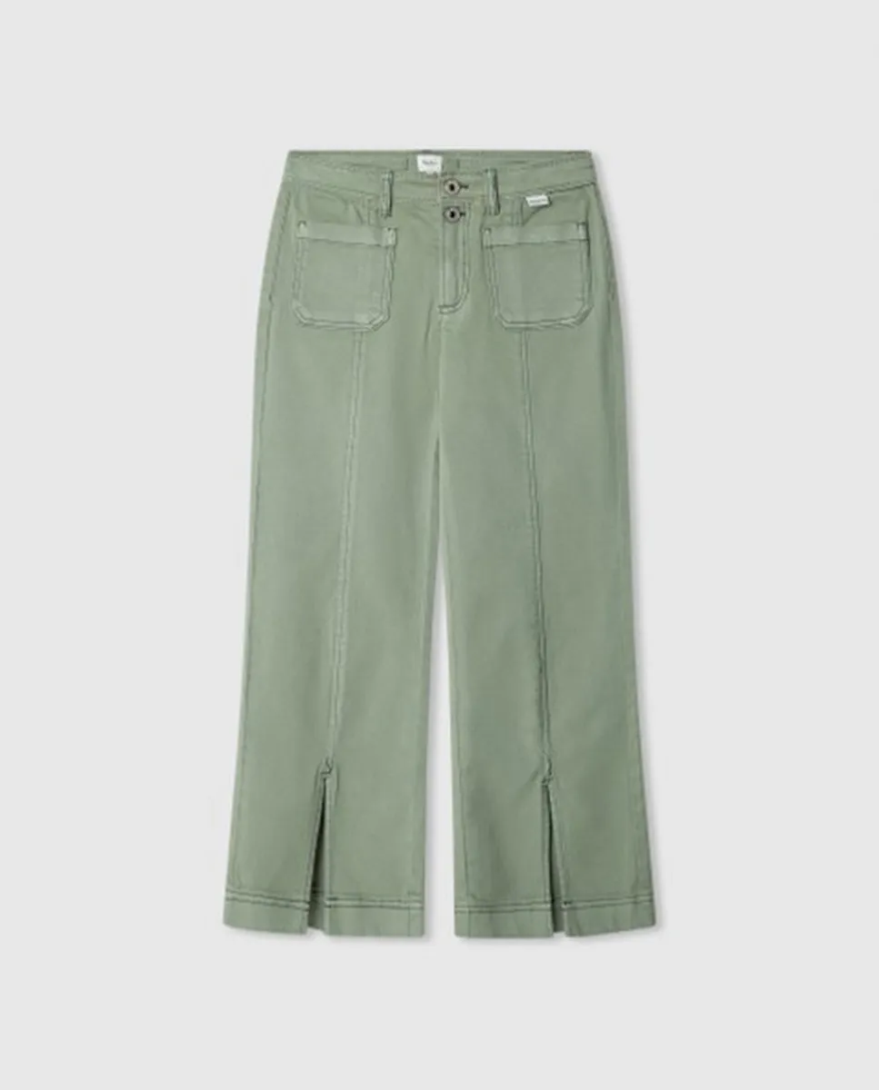

Детские брюки-клеш голубого цвета Pepe Jeans, фуксия