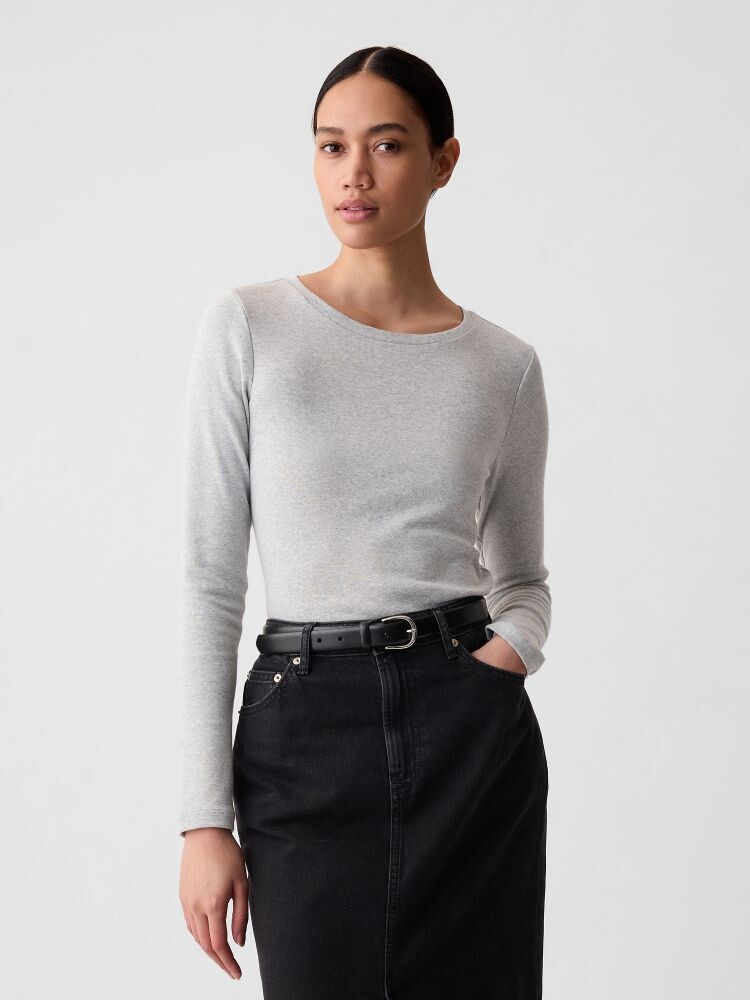 

Футболка с длинными рукавами Gap, серый