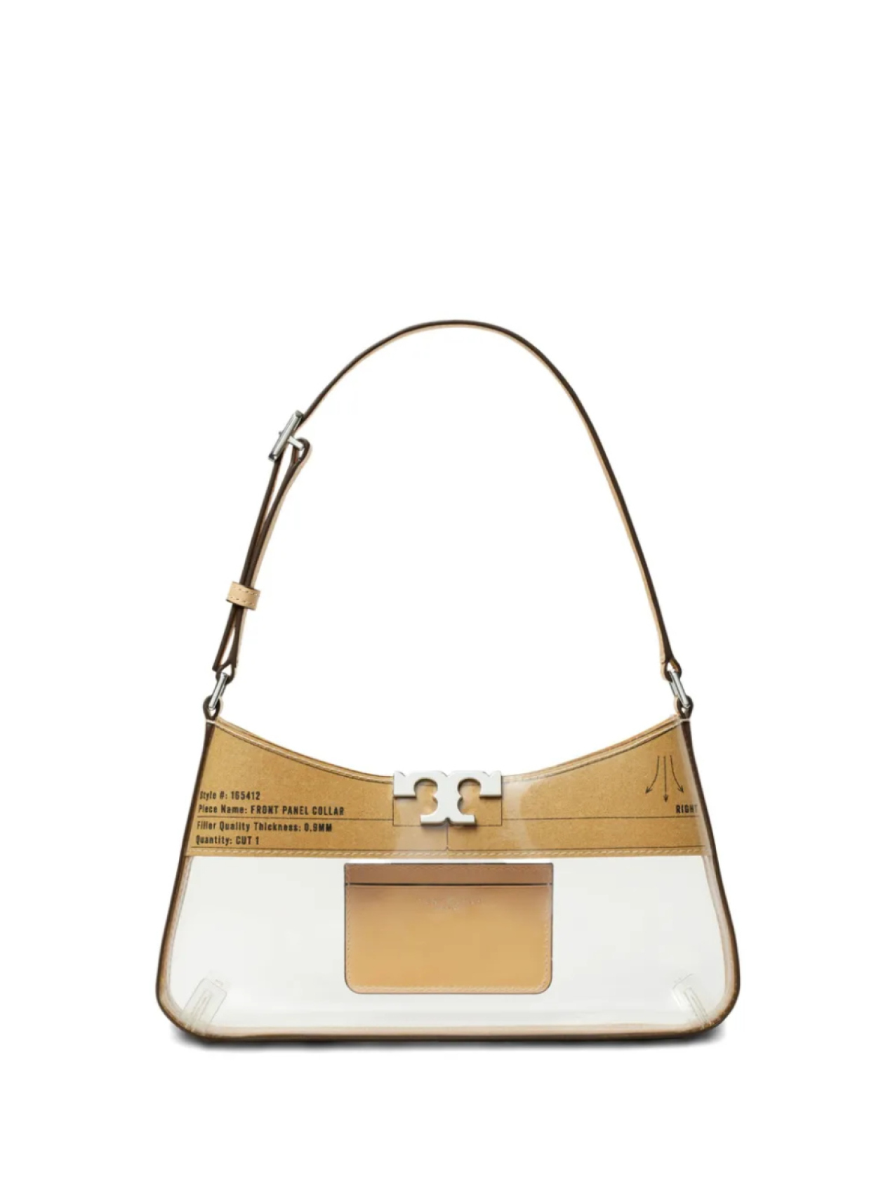 

Tory Burch сумка на плечо Eleanor Clear Slim, нейтральный