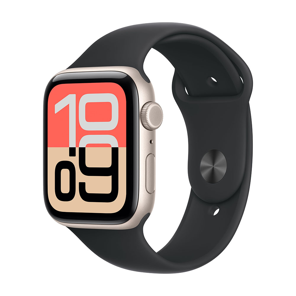 

Умные часы Apple Watch SE 3, 2025 (GPS + Cellular), 44 мм, Starlight Aluminum Case/Black Sport Band - S/M, Бежевый, Умные часы Apple Watch SE 3, 2025 (GPS + Cellular), 44 мм, Starlight Aluminum Case/Black Sport Band - S/M