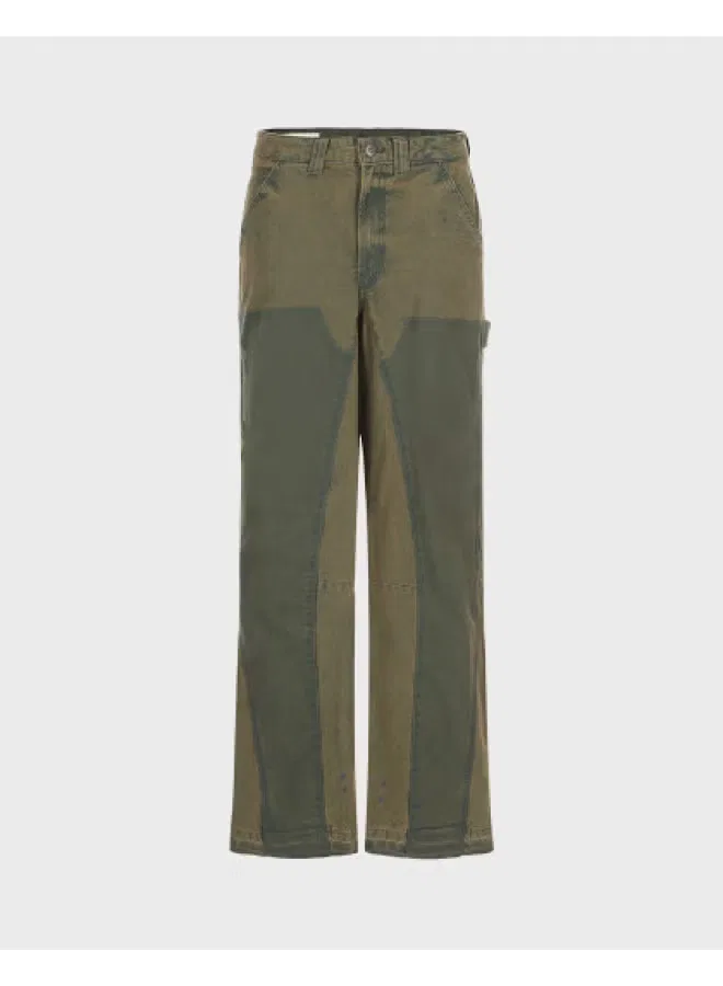 Джинсы дестресс с эффектом окрашивания Zara, зеленый