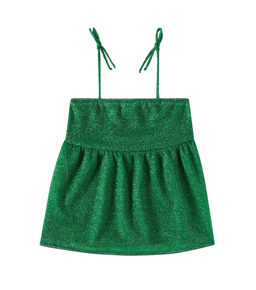 Топ OseMini Lumiére из ламе Oséree Kids, зеленый