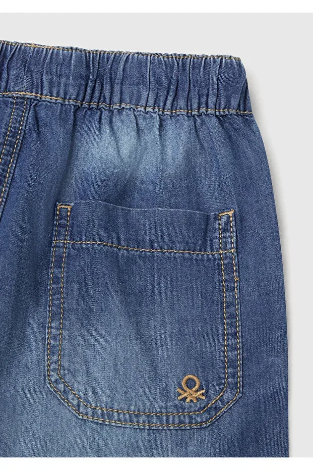 Детские шорты для мальчиков хлопковые Bermuda United Colors Of Benetton, Dark Denim — фото 3