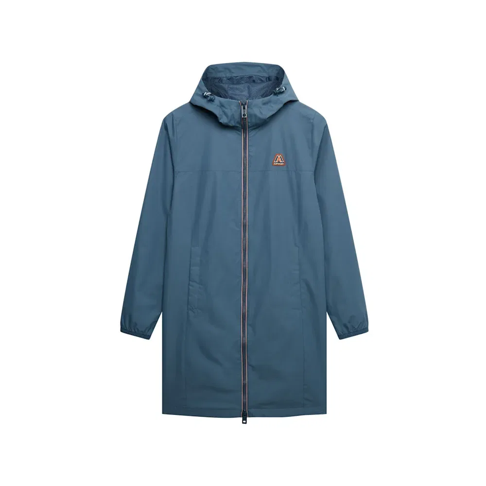 Ветровка Superdry Longline Tri Windbreaker, синий — фото 3