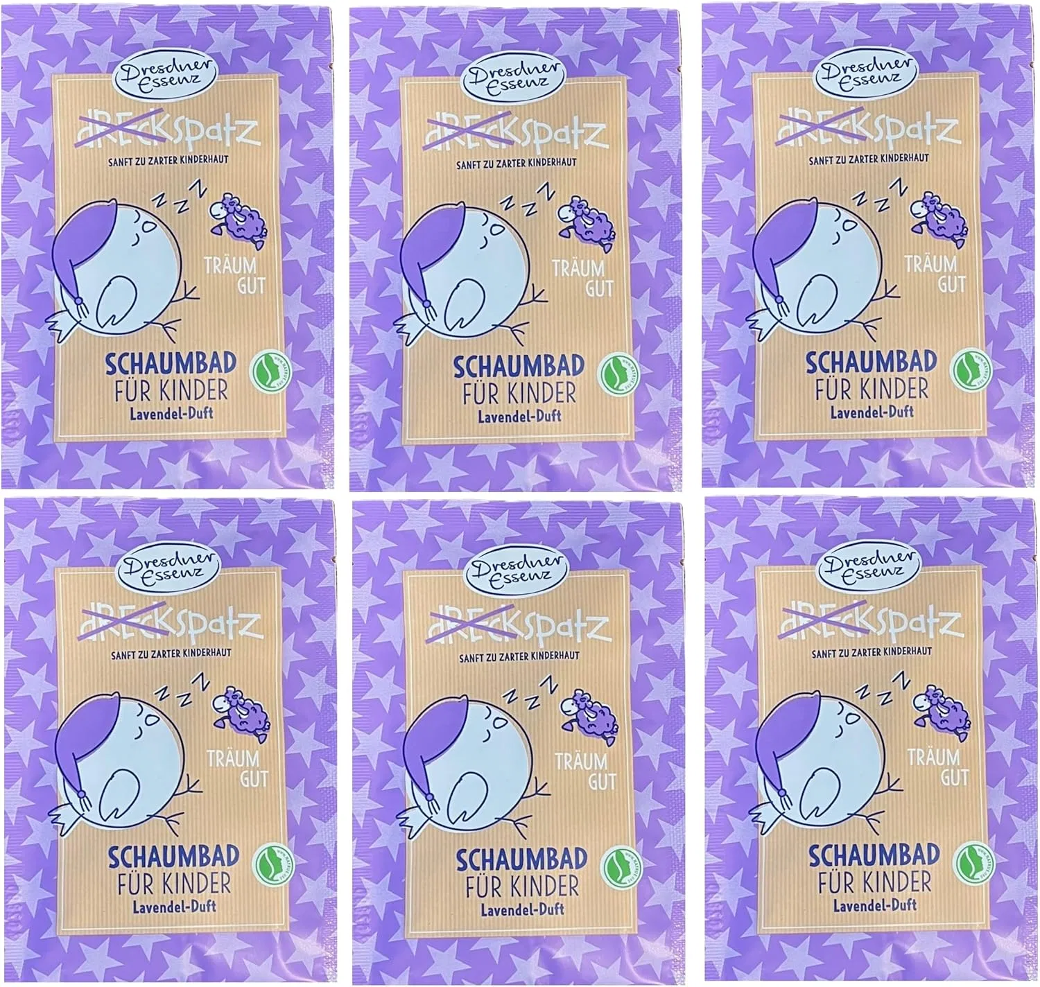 Пена для ванны Dreckspatz Dream Good Lavender, 6x40 мл, Blue Dresdner Essenz