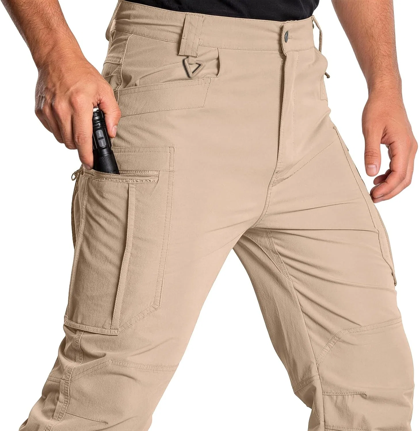 Мужские карго-брюки свободного кроя, Ripstop, Модель Cargo Tactical, хаки — фото 4